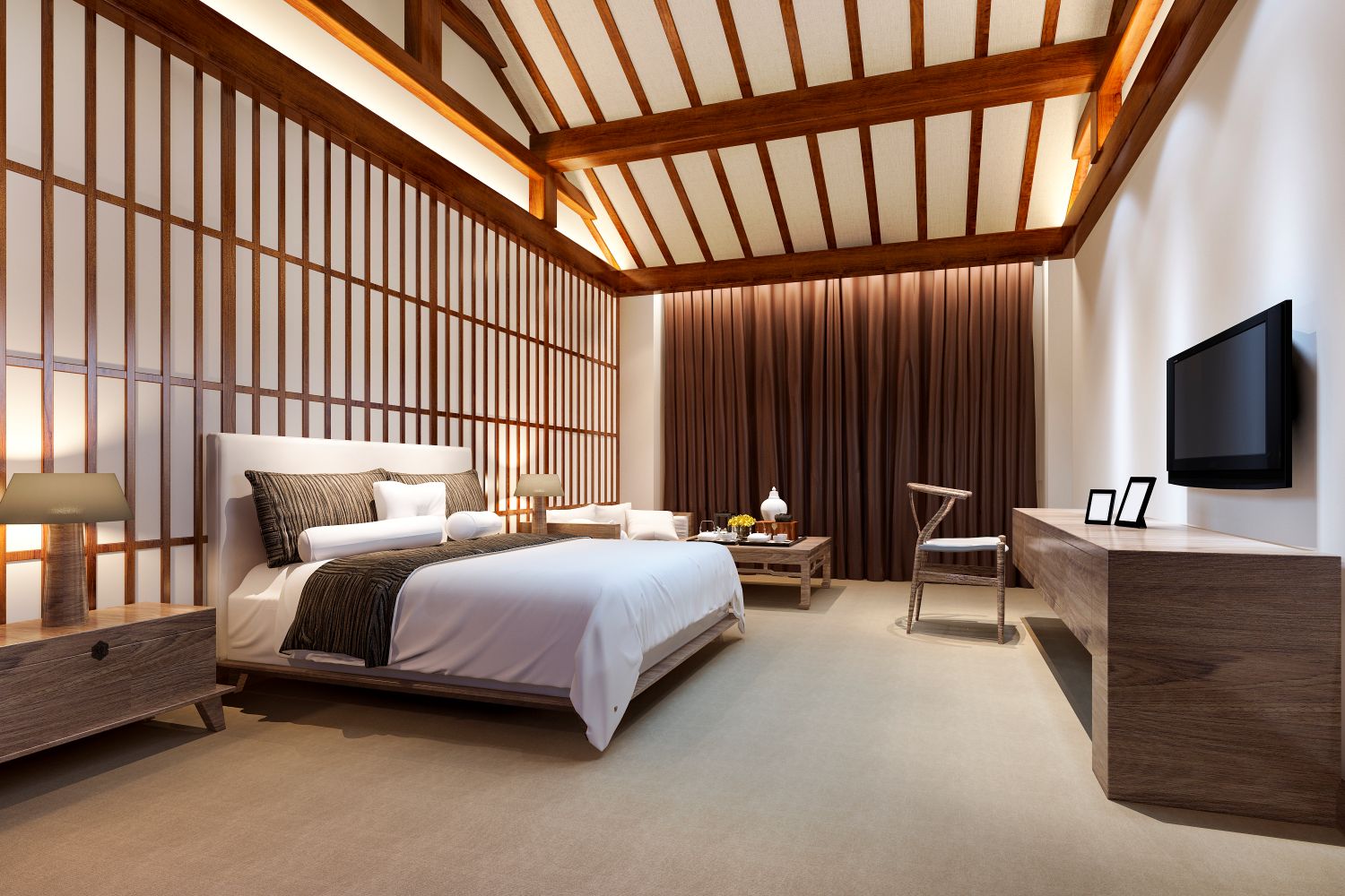 luxury japanese style hotel room